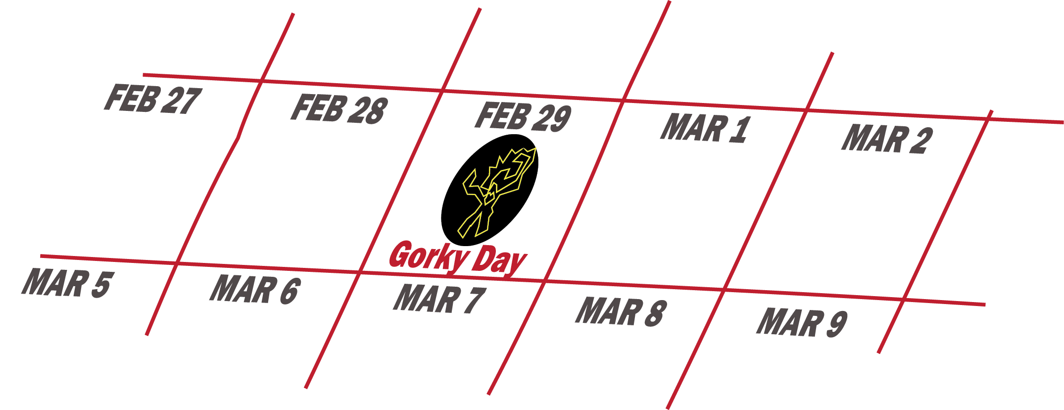 Gorky Calendar